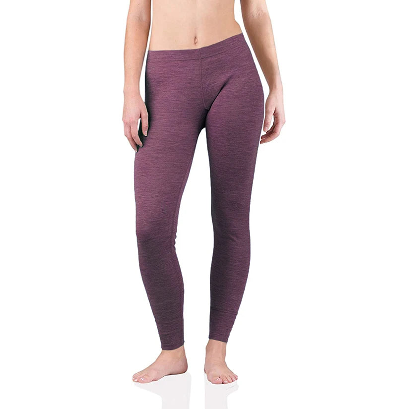 100% Merino Wool Base Layer Bottoms Women Merino Wool Thermal Underwear Baselayer Lightweight Merino Baselayer Warm Pants 160G