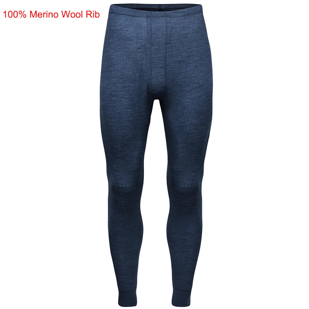 100% Merino Wool Base Layer Bottoms Pants Men Merino Wool Thermal Underwear Long Johns Merino Men Wool Warm Baselayer Bottom