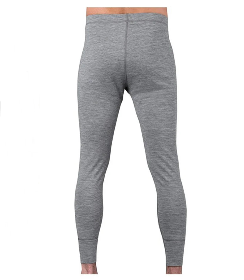 100% Merino Wool Base Layer Bottoms Pants Men Merino Wool Thermal Underwear Long Johns Merino Men Wool Warm Baselayer Bottom